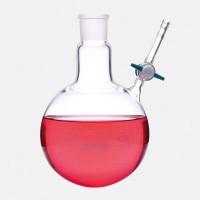 Колба круглодонная для азота ISOLAB 50 мл, NS29/32, PTFE кран, стекло