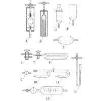 Комплект стекла для газоанализатора ООГ-2м ГФ 5.184.109
