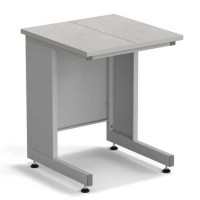 Стол пристенный ЭКРОС 600х600х750 мм, раб. поверхность - КЕРАМИКА с ПВХ кромкой