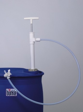Насос для бочек Bürkle Ultrapure с гибкой сливной трубкой, глубина погружения 40 см