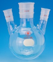 Колба трехгорлая, круглодонная, 50 мл, нестерильная, со скошенными боковыми горловинами, Merck (Millipore, Sigma-Aldrich, Supelco)