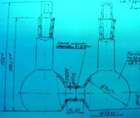 Колба сдвоенная П-1-50-14/23 ПМ ТС
