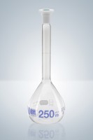 Колба мерная Hirschmann 10 мл, класс A, светлое стекло, со шлифом NS 7/16 и пластиковой пробкой