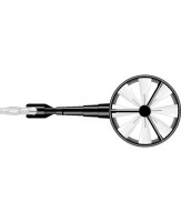 Изгибаемый зонд-крыльчатка (угол изгиба 90°), D 100 мм - разъемное соединение