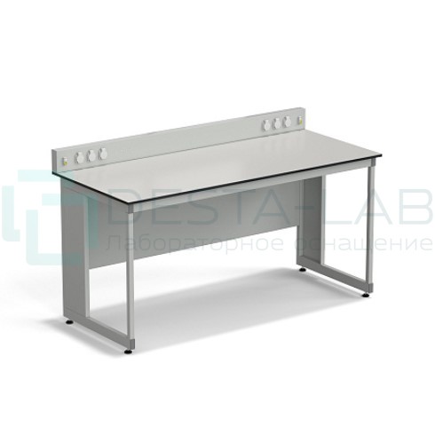 Стол для хроматографа ЭКРОС 1800х800х900/1030 мм с сервисной панелью, раб. поверхность - LABGRADE