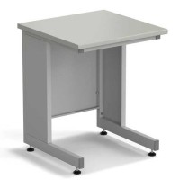 Стол пристенный ЭКРОС 600х600х750 мм, раб. поверхность - ЛАМИНАТ СЕРЫЙ