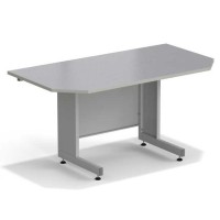 Стол торцевой ЭКРОС 1500х800х750 мм, раб. поверхность - МОНОЛИТНЫЙ КЕРАМОГРАНИТ с ПВХ кромкой