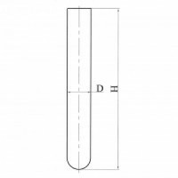 Пробирка мерная 120 мл эскиз 2-1088