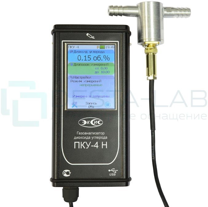 Газоанализатор углекислого газа ПКУ-4 Н-М-Т с проточной камерой (до 1%)