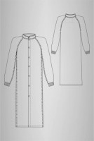 Халат для чистых помещений, удлиненный, ЛТО