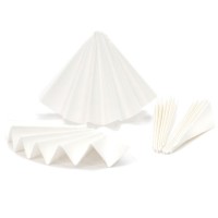 Высокочистые бумажные фильтры Hahnemühle 595, тонкие, складчатые, Ø 90 мм, для качественного анализа
