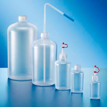 Бутыль Kautex узкогорлая 250 мл, LDPE, круглая с высокими плечами, Ø 25 мм, естественный цвет, без крышки