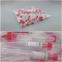 Пробирка 10 мл коническая с пробкой, с этикеткой, п/п, стерильная, Гритмед, уп. 100 шт.