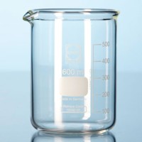 Стакан DURAN Group 150 мл, низкий, прочный, с градуировкой, с носиком, стекло