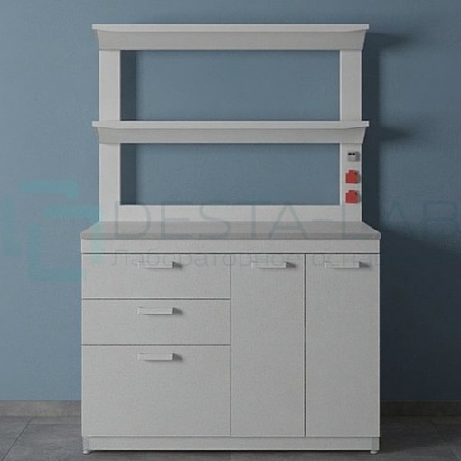 Стол лабораторный с 2-мя полками ЛК-1200 СП (GranTec)