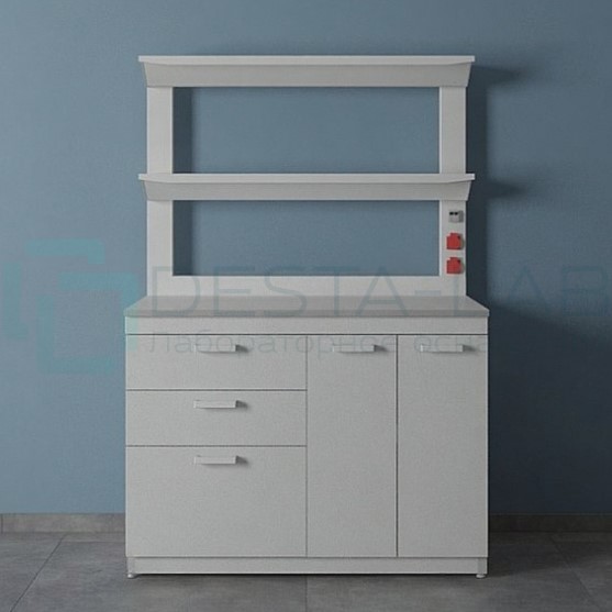Стол лабораторный с 2-мя полками ЛК-1200 СП (GranTec)