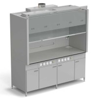 Шкаф вытяжной 2 светильника 2 комплекта воды 2000х900х2145 мм, раб. поверхность - LABGRADE