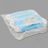 Маска 3-х слойная на резинках, уп.100 шт.