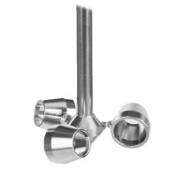 Перемешивающий элемент &quot;принцип воронки&quot;, 3 конуса, d 120 мм, длина 500 мм, AISI 316, Bochem