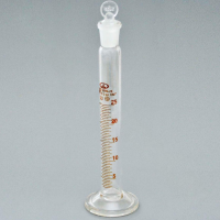 Цилиндр 2-25-2 на стекл. осн., с пришл. пробк.