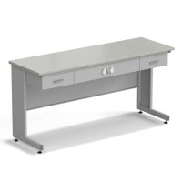 Стол приборный с ящиками и электрикой ЭКРОС 1800х600х900 мм, раб. поверхность - ЛАМИНАТ СЕРЫЙ