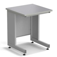 Стол пристенный ЭКРОС 600х600х750 мм, раб. поверхность - МОНОЛИТНЫЙ КЕРАМОГРАНИТ с ПВХ кромкой