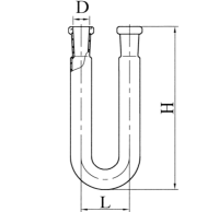 Трубка хлоркальциевая ТХ-U-1-100 ГОСТ 25336-82