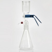 Ячейка фильтровальная с 1-ой воронкой из стекла V 250 мл под фильтр Ø 47 мм в колбе 1000 мл