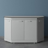 Стол торцевой ЛК-1500 СМС-Д (корпус-сталь, Lab HPL)