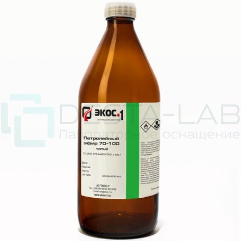 Эфир петролейный 70-100 чистый (Ч), канистра пластик 10 л.