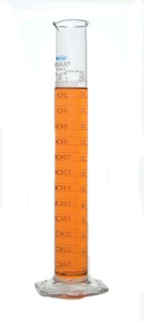 Цилиндр мерный Kimble 100 мл, класс A, TD, стекло, с защитным покрытием KimCote