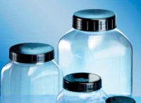 Крышка винтовая Kautex, PP, со вставкой из PE пены, черная, Ø 50 мм, для широкогорлых контейнеров объемом 200/300 мл