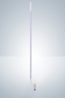 Бюретка Hirschmann 50 : 0,1 мл, класс AS, с линией Шеллбаха, светлое стекло, синяя градуировка, боковой стеклянный кран