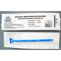 Шпатель микробиологический, треугольная форма, 215*30 мм, стер., п/п, инд.уп./100 шт, Гритмед