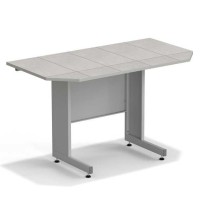 Стол торцевой ЭКРОС 1500х800х900 мм, раб. поверхность - КЕРАМИКА с ПВХ кромкой