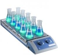 Магнитная мешалка 10-ти местная с подогревом ULAB US-0135H