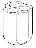 Адаптер для 3 конических пробирок на 30 мл, для ротора S-4x400, 2 шт/уп, Eppendorf