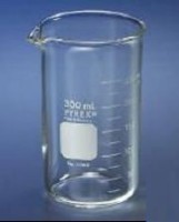 Стакан 100 мл, стеклянный, с носиком, с градуировкой, высокий, d 50х79 мм, 48 шт./уп., Pyrex (Corning)