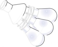 Насадка «паук» (шлиф NS 24) с 5 колбами 50 мл, шлиф NS 29/32, Heidolph