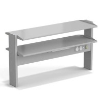 Стеллаж технологический островной ЭКРОС с двумя полками на 1200