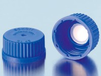 Крышка DURAN Group GL25, винтовая, мембранная, синяя, PP