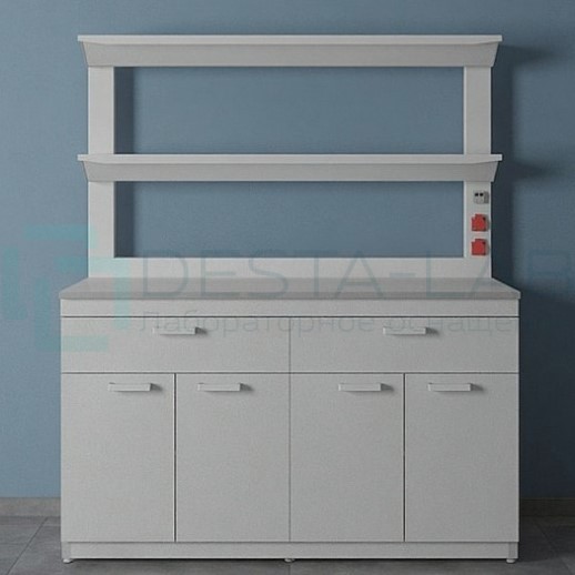 Стол лабораторный с 2-мя полками ЛК-1500 СП (GranTec)