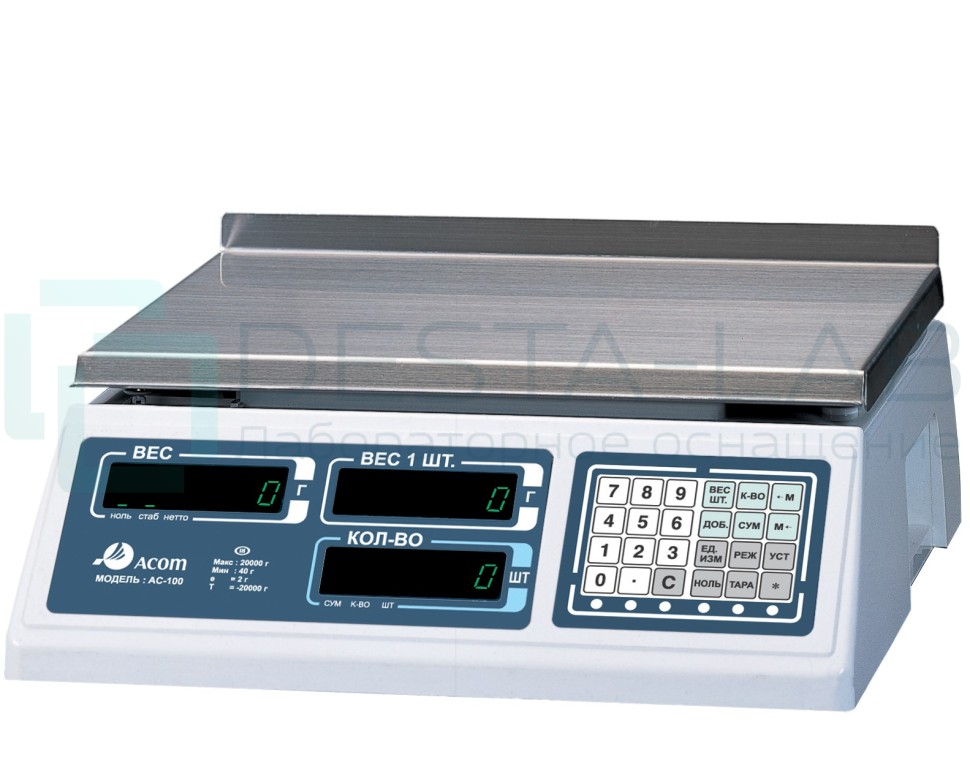 Весы счетные Acom AC-100-10 RS232C