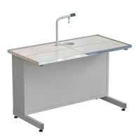 Стол ученический с подводом воды 1212х610х760, раб. поверхность - КЕРАМИКА