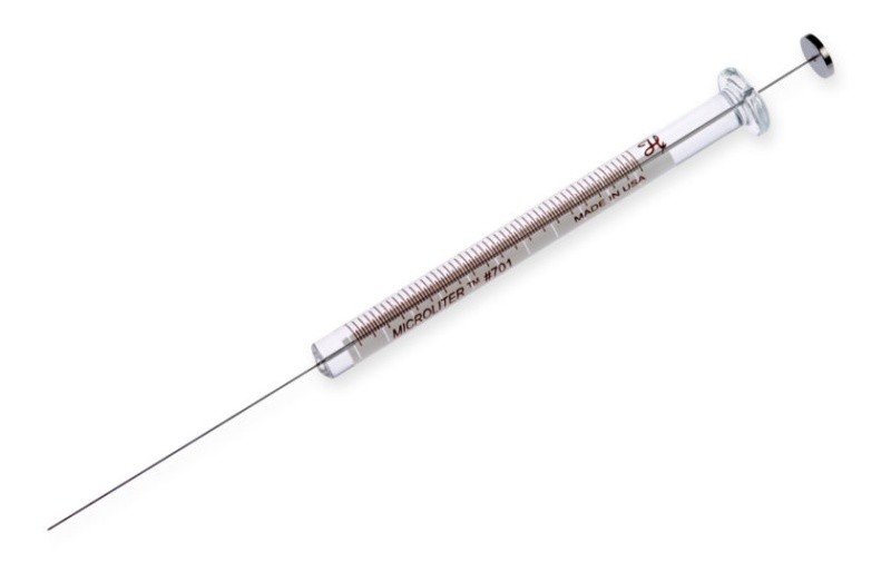 Шприц микролитровый Hamilton 10 мкл, 701 N, Cemented Needle, 26s gauge, 2 in, point style 5