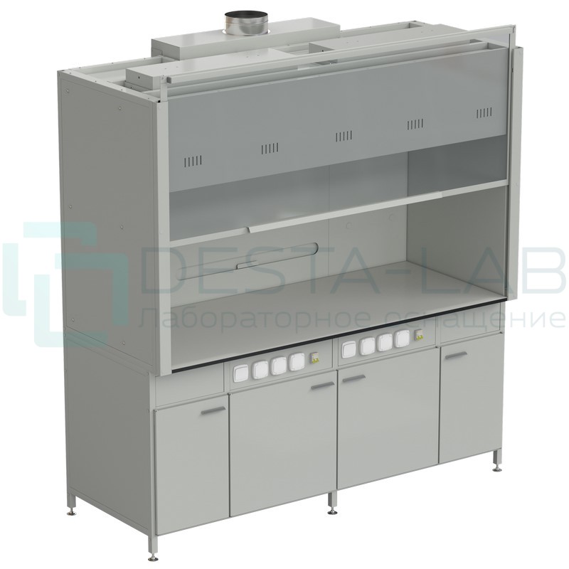 Шкаф вытяжной 2 светильника 2000х900х2145 мм, раб. поверхность - LABGRADE