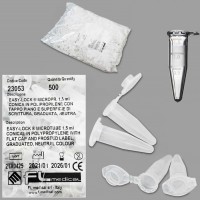 Пробирка микроцентрифужная,коническая, 1,5 мл, типа &quot;Эппендорф&quot;, с дел., уп. 500 шт, FL medical