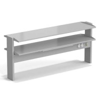 Стеллаж технологический островной ЭКРОС с двумя полками на 1500