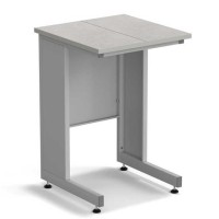 Стол пристенный ЭКРОС 600х600х900 мм, раб. поверхность - КЕРАМИКА с ПВХ кромкой