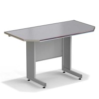 Стол торцевой ЭКРОС 1500х800х900 мм, раб. поверхность - МОНОЛИТНЫЙ КЕРАМОГРАНИТ с НС бортиком